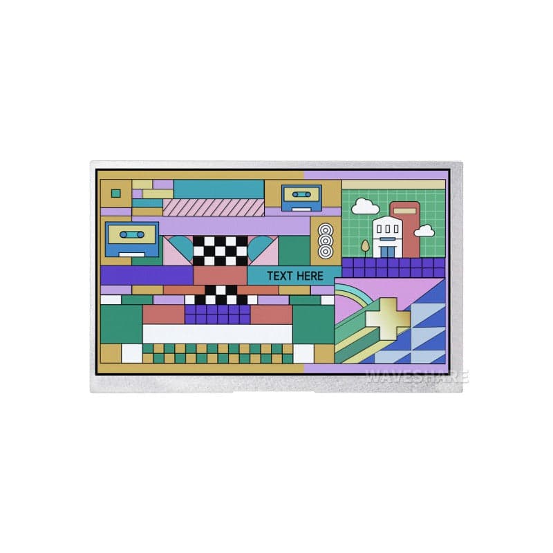 7-дюймовый модуль дисплея DVI для Raspberry Pi Pico, панель IPS, 1024×600 пикселей, интерфейс DVI — фото 2