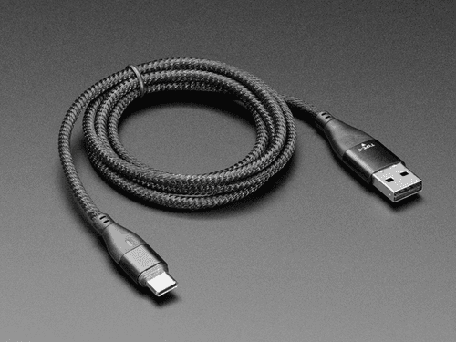 Черный тканый кабель USB A или Type-C на Type-C с магнитным наконечником — фото 2