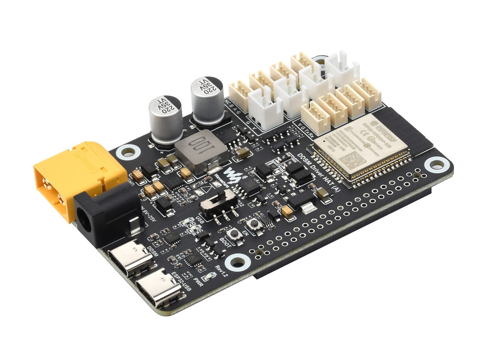 Плата драйвера серводвигателя с прямым приводом, объединяет ESP32 и схему управления, поддержка Wi-Fi 2,4G, подходит для мотор-концентраторов серии DDSM, теперь поддерживается ESP — фото 2