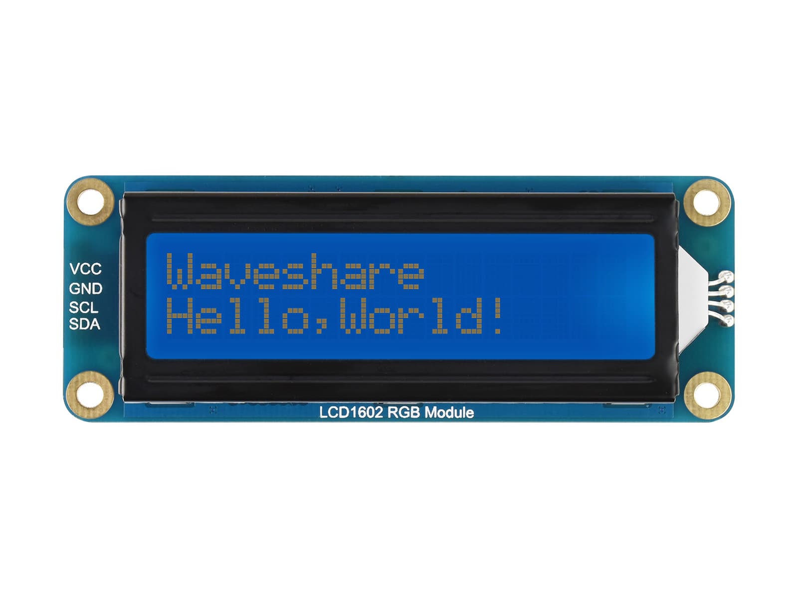 LCD1602 RGB-модуль, ЖК-дисплей 16x2 символов, RGB-подсветка, 3,3 В/5 В, шина I2C — фото 2