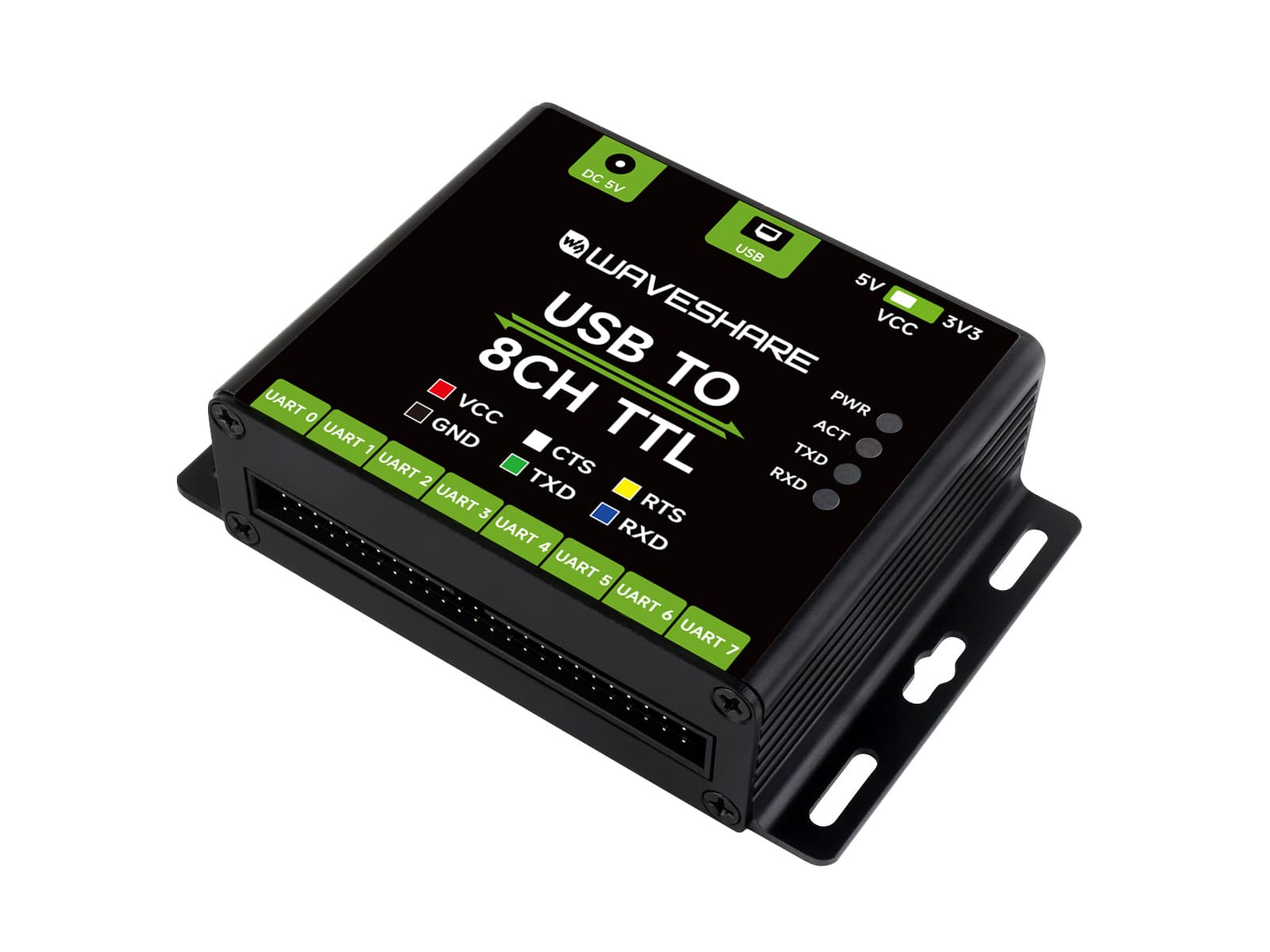 Промышленный преобразователь USB в 8-канальный TTL, USB в UART, несколько схем защиты, поддержка нескольких систем, адаптер USB в TTL — фото 2