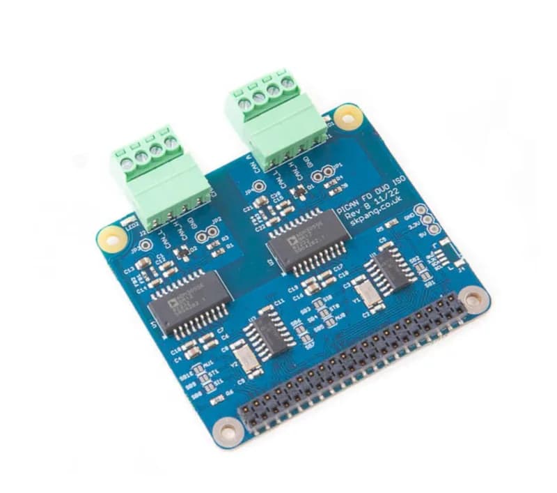 PiCAN FD Duo, изолированный для Raspberry Pi