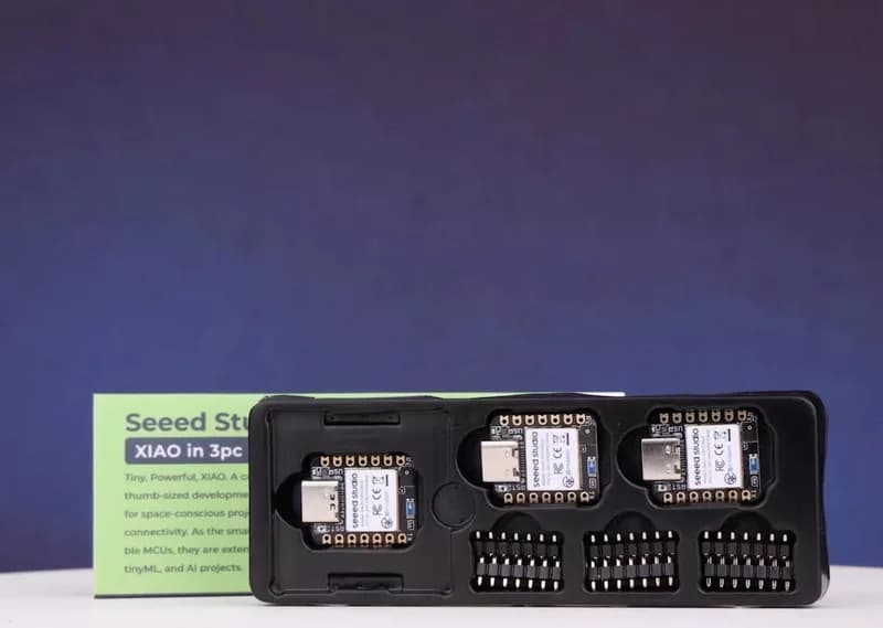 XIAO ESP32C6 в упаковке из 3 шт. — 2,4 ГГц Wi-Fi 6, BLE 5.0, Zigbee, Matter, Thread, встроенная антенна и интерфейс внешней антенны