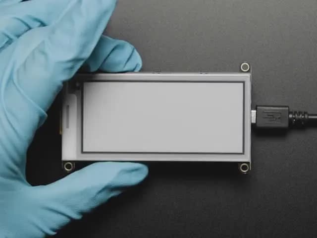 Adafruit 2,9-дюймовый дисплей с оттенками серого, электронные чернила / электронная бумага FeatherWing