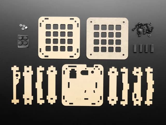 Акриловый корпус Adafruit 4x4 Trellis Feather + комплект оборудования