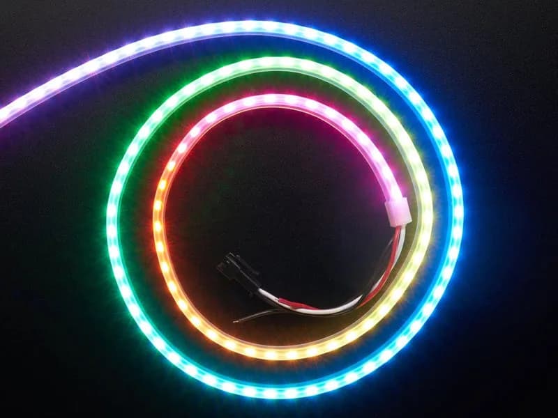 Adafruit NeoPixel Светодиодная боковая световая лента - черная 120 светодиодов