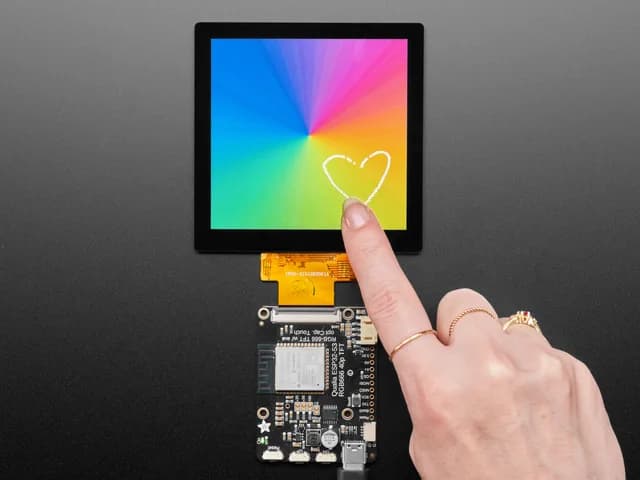 Квадратный RGB TTL TFT-дисплей — 4 дюйма, 480x480 — с емкостным сенсорным экраном