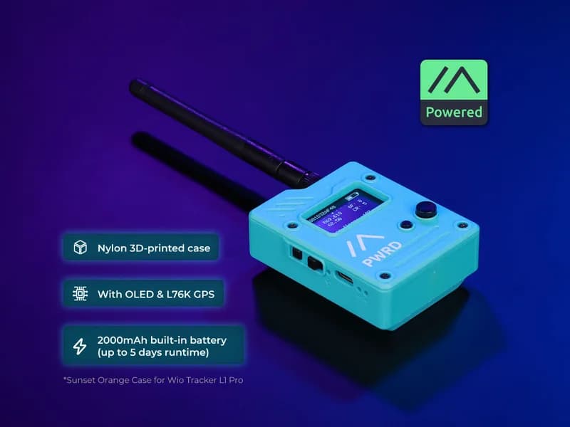 Защитный сетчатый чехол Wio Tracker L1 Pro (голубой цвет)