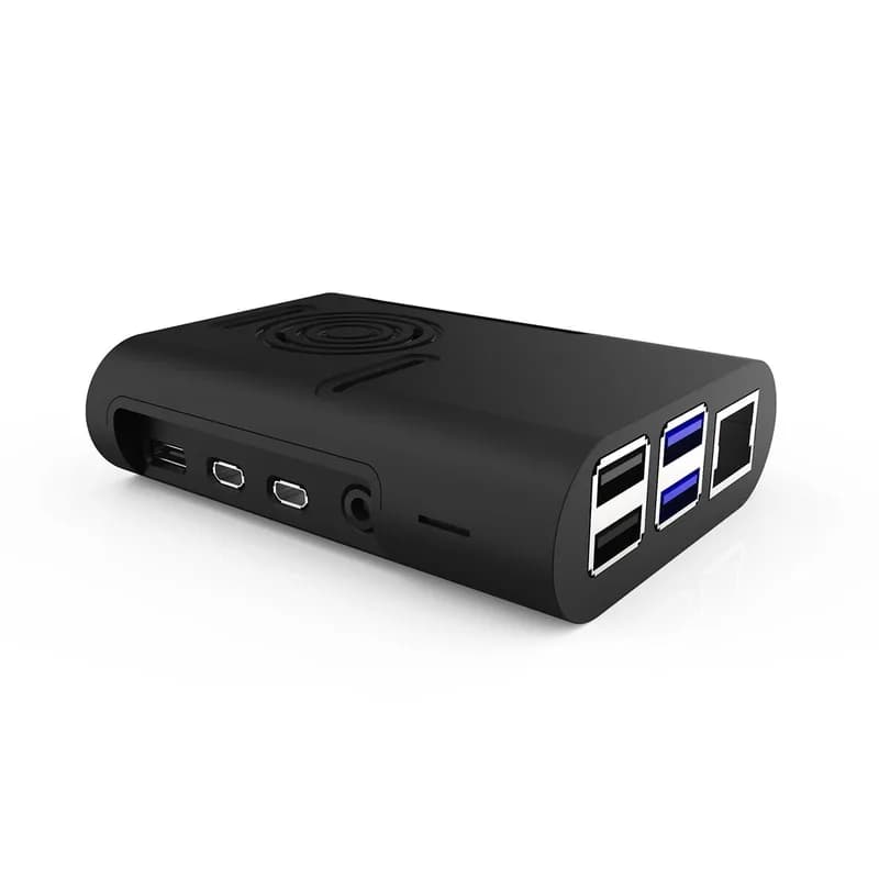 Корпус из АБС-пластика, черный чехол для Raspberry Pi 4 B
Черный корпус
