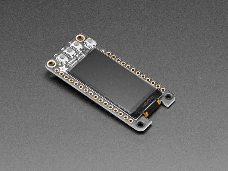 Adafruit FeatherWing OLED — надстройка OLED 128x64 для Feather STEMMA QT / Qwiic