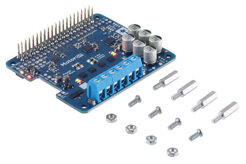Motoron M2H24v14 Двойной мощный контроллер двигателя для Raspberry Pi (припаянные разъемы)