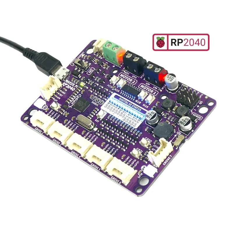 Maker Pi RP2040: Упрощение робототехники с помощью Raspberry Pi® RP2040