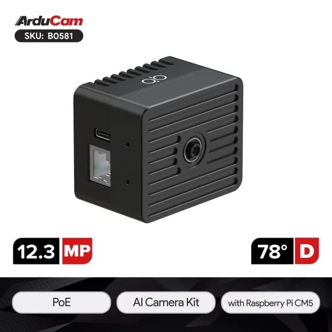 Arducam IMX500 Raspberry Pi AI CM5 PoE /USB
