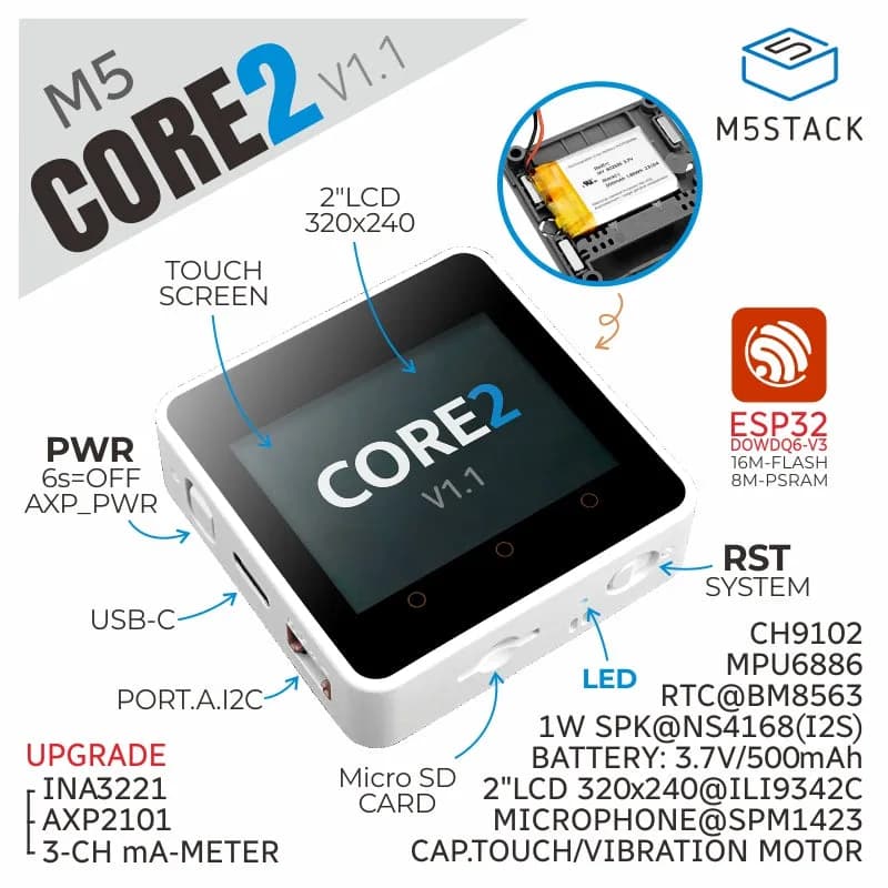 M5Stack Core2 v1.1--