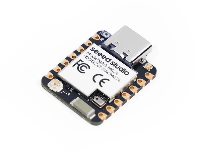 XIAO MG24 Sense — Silicon Labs EFR32MG24, Matter® Native over Thread® /BLE 5.3, совместимость с Arduino®, сверхнизкое энергопотребление 1,95 мкА, встроенный IMU/микрофон/антенна, 19 портов GPIO