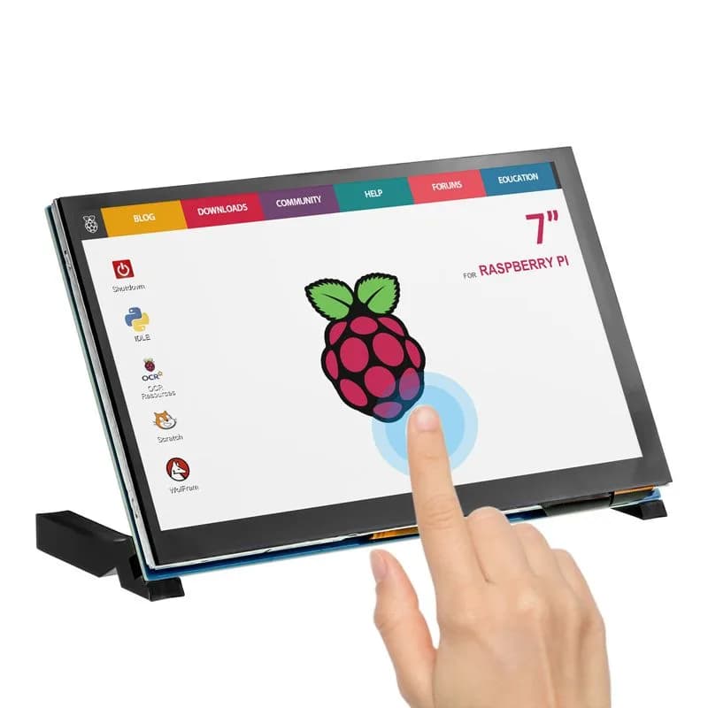 7-дюймовый сенсорный экран DSI 800*480 с кронштейном, совместимый с Raspberry Pi