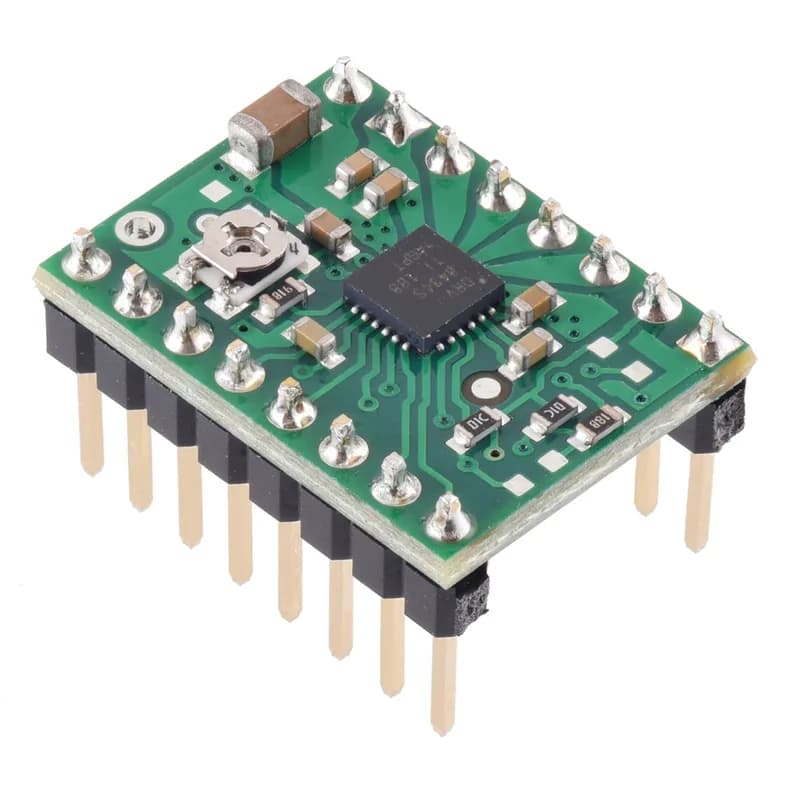 DRV8434S SPI Драйвер шагового двигателя, потенциометр для макс. Ограничение тока (припаянные контакты)