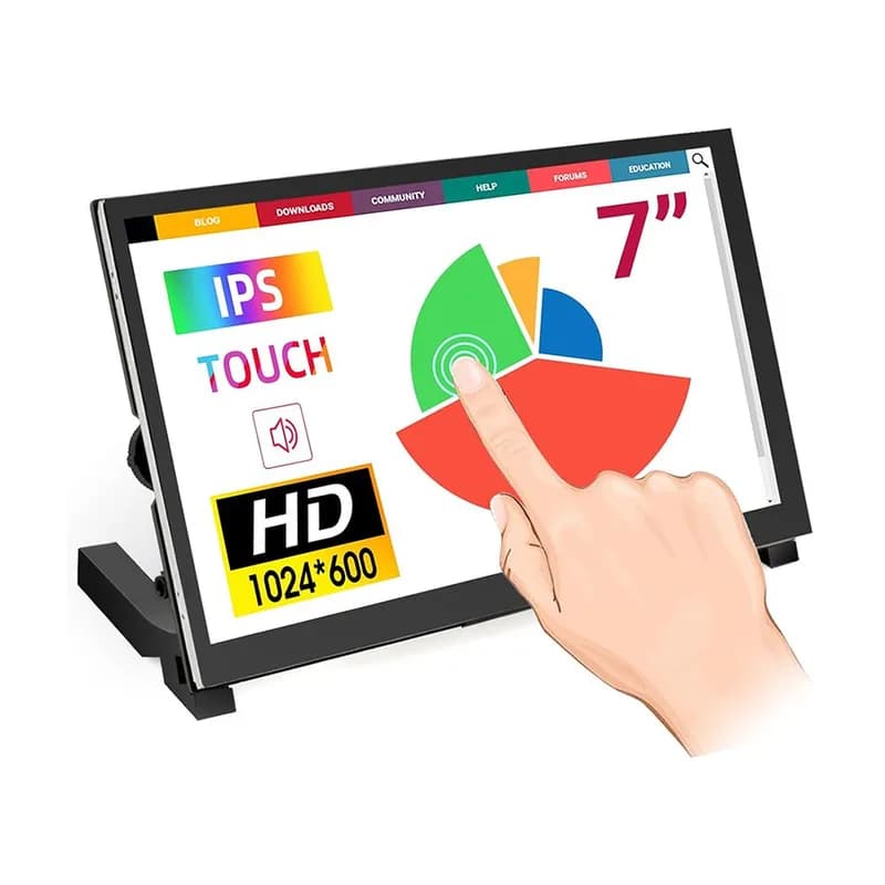 RC070S 7-дюймовый емкостный сенсорный монитор IPS 1024*600