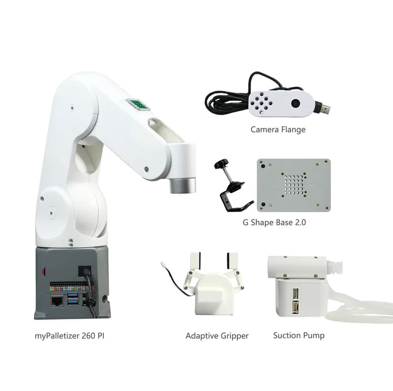 Комплексный комплект Elephant Robotics myPalletizer: самый компактный 4-осевой роботизированный манипулятор