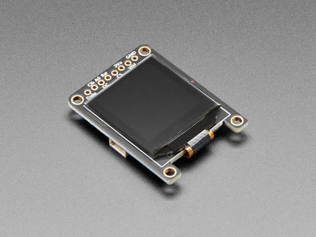 Монохромный графический OLED-дисплей Adafruit с диагональю 1,12 дюйма и разрешением 128 x 128 пикселей.