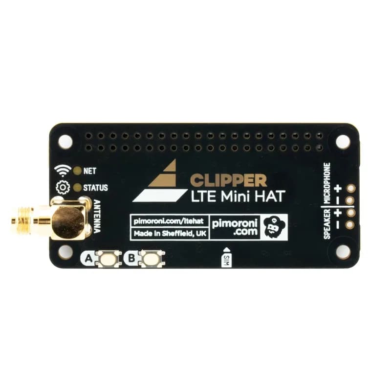 Clipper HAT Mini (LTE 4G для Raspberry Pi)