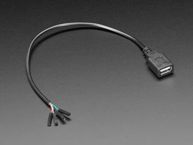 Разрывной кабель USB типа A с гнездовыми перемычками премиум-класса
