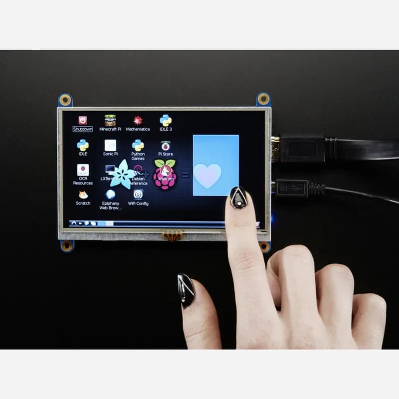 Рюкзак с дисплеем HDMI 5 800x480 - с резистивным сенсорным экраном