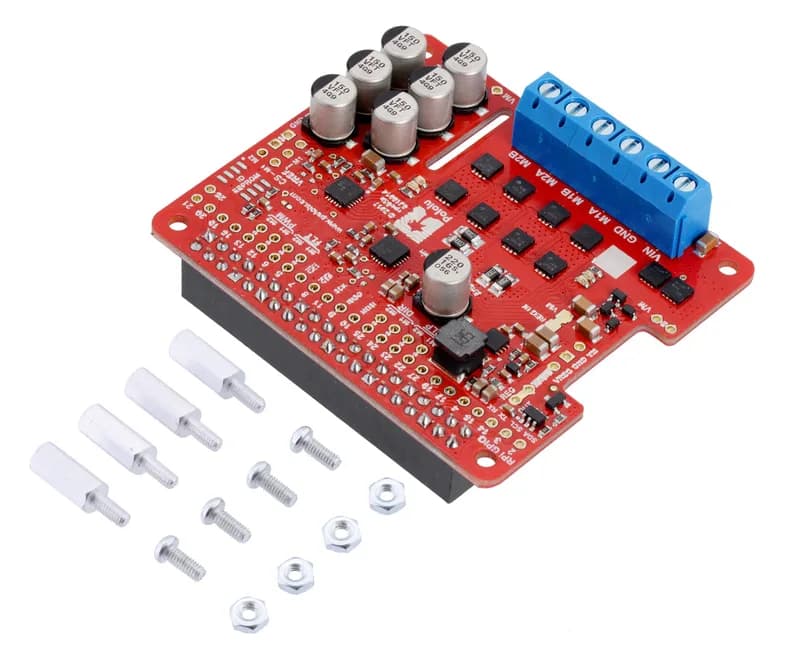 Pololu Dual G2 Мощный драйвер двигателя 18v18 для Raspberry Pi (в сборе)