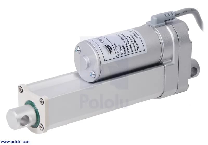 Glideforce MD122004 Линейный привод средней мощности: 100 кгс, ход 4 дюйма (используемый 3,9 дюйма), 0,58 дюйма/с, 12 В