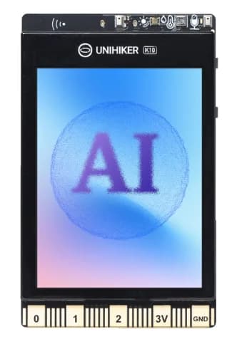 UNIHIKER K10 Плата кодирования AI для K12 STEM и начинающих (компьютерное зрение, автономное распознавание голоса, TinyML)