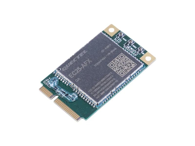 LTE Cat 4 EC25-AFXGA-mini-PCIe — связь 2G/3G/4G, встроенная поддержка нескольких GNSS, операторы Северной Америки