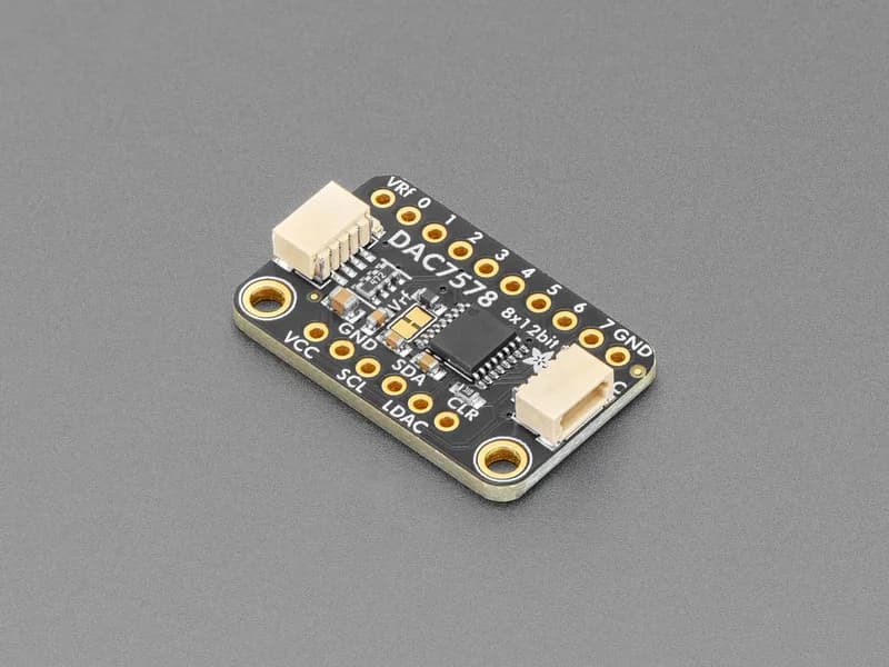 Adafruit DAC7578 Breakout - 8-канальный 12-битный I2C ЦАП STEMMA QT / Qwiic