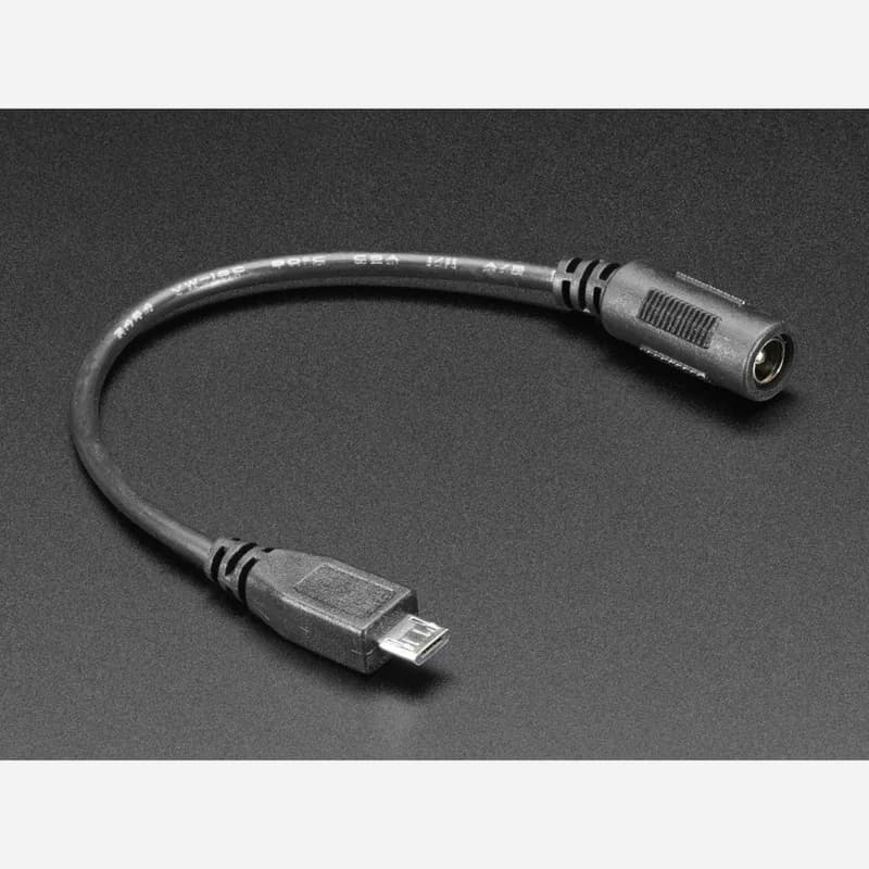 Разъем MicroUSB на адаптер постоянного тока 5,5/2,1 мм