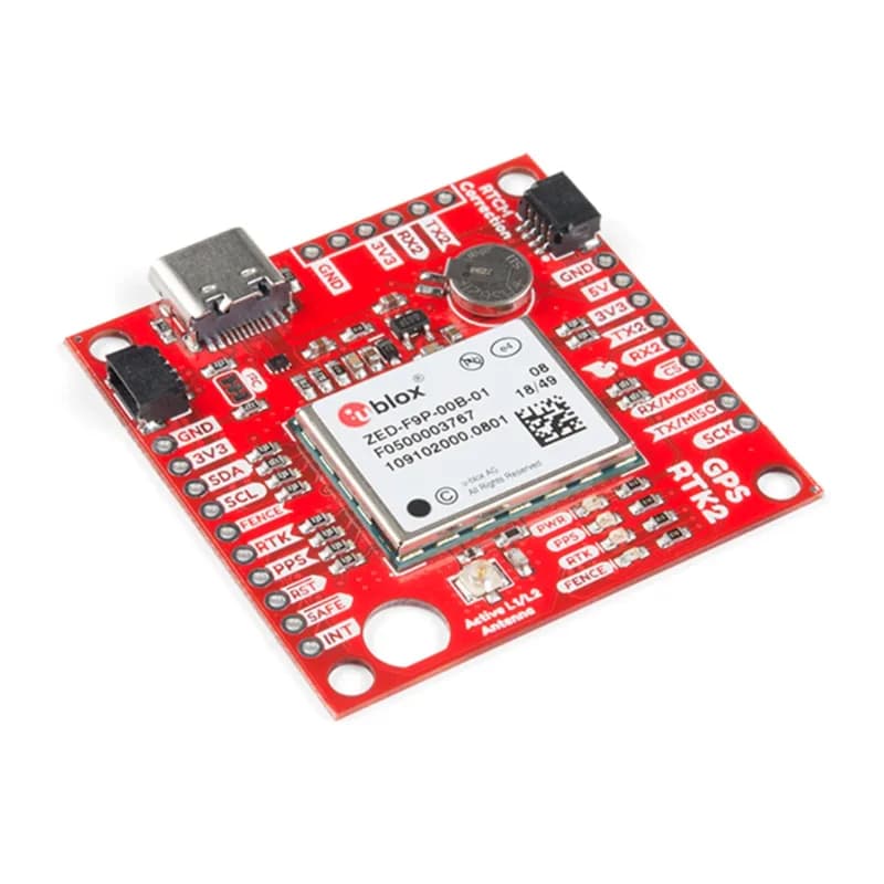 Плата SparkFun GPS-RTK2 - ZED-F9P (Qwiic)