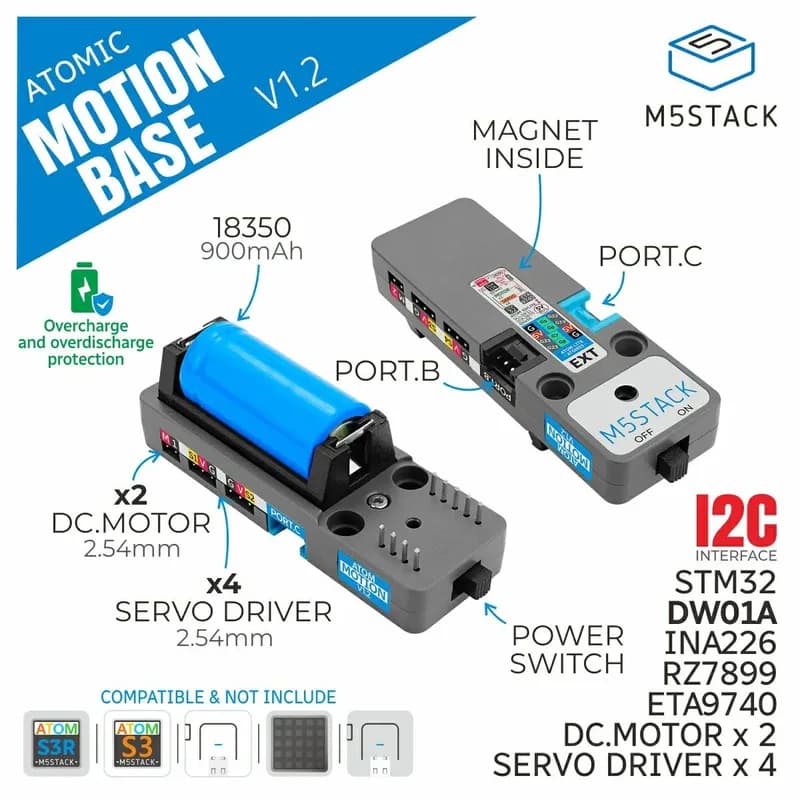 ATOMIC Motion v1.2 INA226AIDGSR