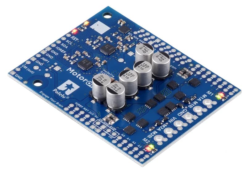Motoron M2S18v18 Двойной мощный щиток контроллера двигателя для Arduino (без разъемов)