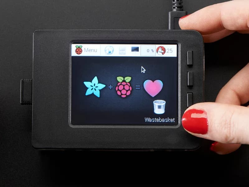 Комплект лицевой панели и кнопок для 2,8-дюймовых PiTFT — Raspberry Pi B+ / Pi 2