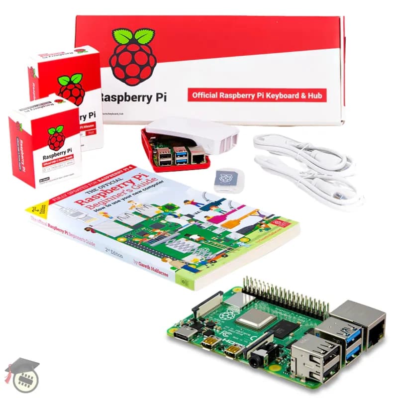 Pakronics® Raspberry Pi® 4 Настольный комплект, 4 ГБ
