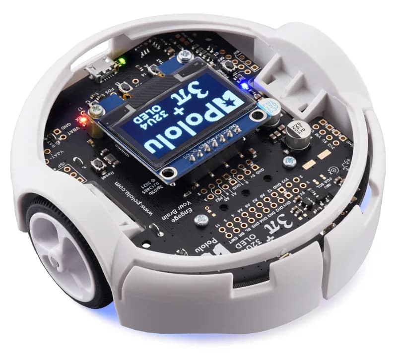 Робот 3pi+ 32U4 OLED (75:1 LP) в сборе