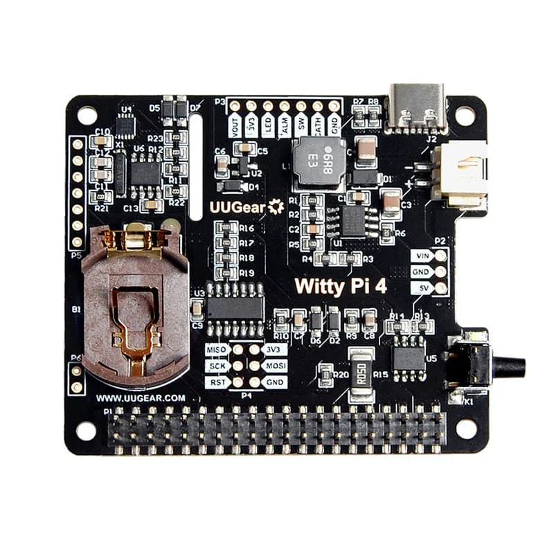 Witty Pi 4: часы реального времени (RTC) и управление питанием для Raspberry Pi