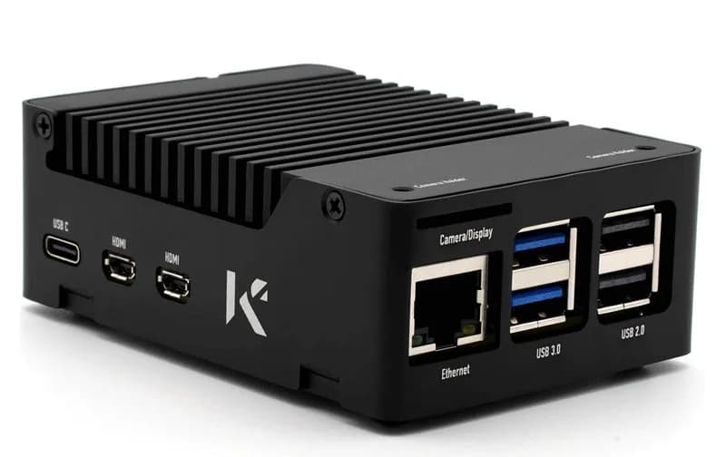 KKSB Raspberry Pi 5 Корпус с алюминиевым радиатором для бесшумного пассивного охлаждения