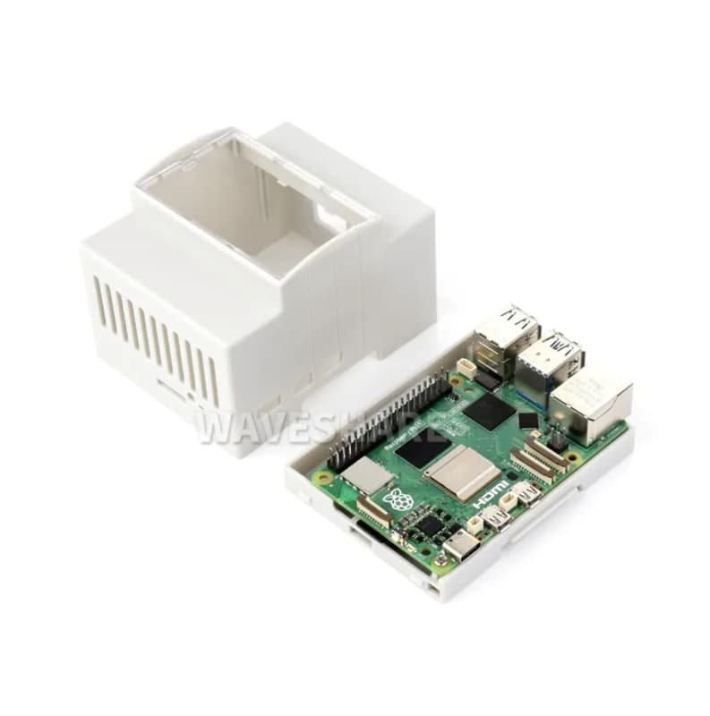 Корпус из АБС-пластика на DIN-рейку для Raspberry Pi 5