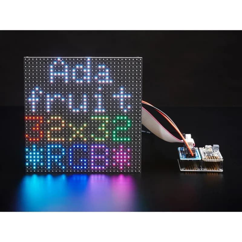 Комплект Adafruit RGB Matrix Featherwing — для перьев M0 и M4