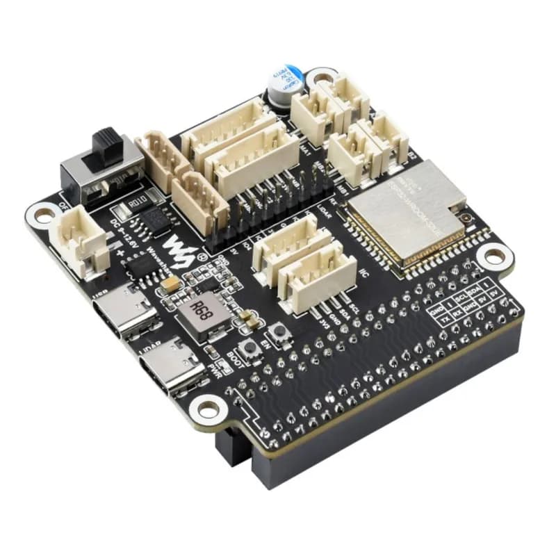 Плата общего драйвера для роботов на базе Waveshare ESP32 с поддержкой Wi-Fi и Bluetooth