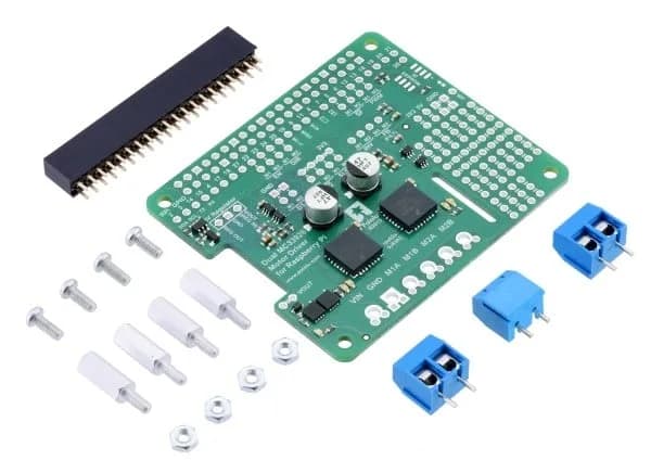 Драйвер двигателя Pololu Dual MC33926 для Raspberry Pi (неполный комплект)