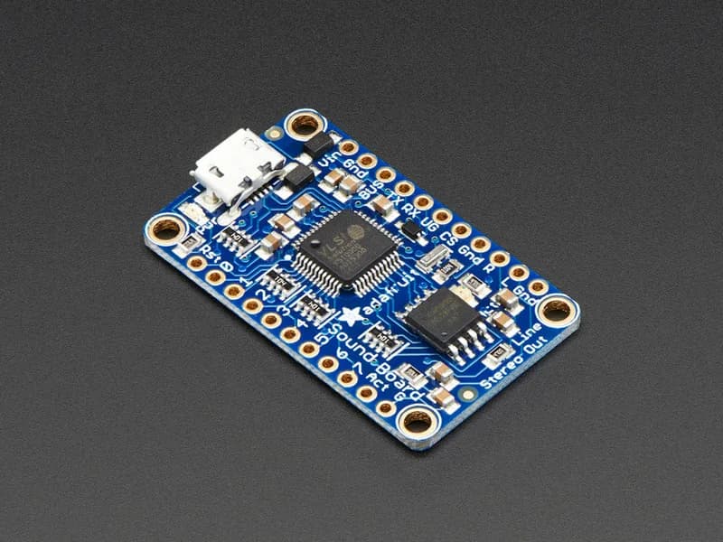 Мини-звуковая плата Adafruit Audio FX — триггер WAV/OGG, флэш-память 16 МБ