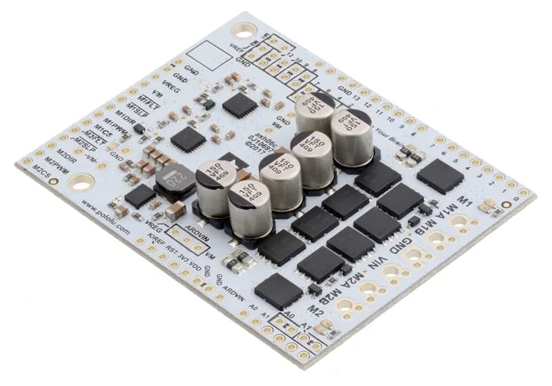 2517 - Драйвер двигателя высокой мощности Pololu Dual G2, экран 18v22