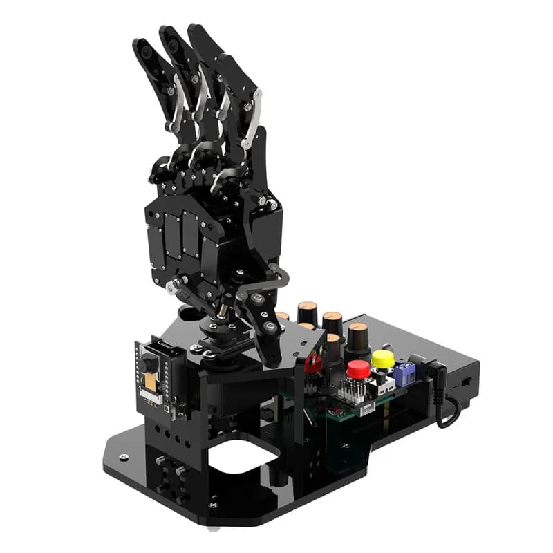 Hiwonder uHand UNO с открытым исходным кодом AI Bionic Robot Hand поддерживает соматосенсорный контроль, программирование Arduino
