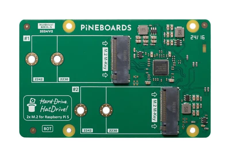 ХэтДрайв! Двойной (2x NVMe 2230,2242 GEN 2) для Raspberry Pi 5