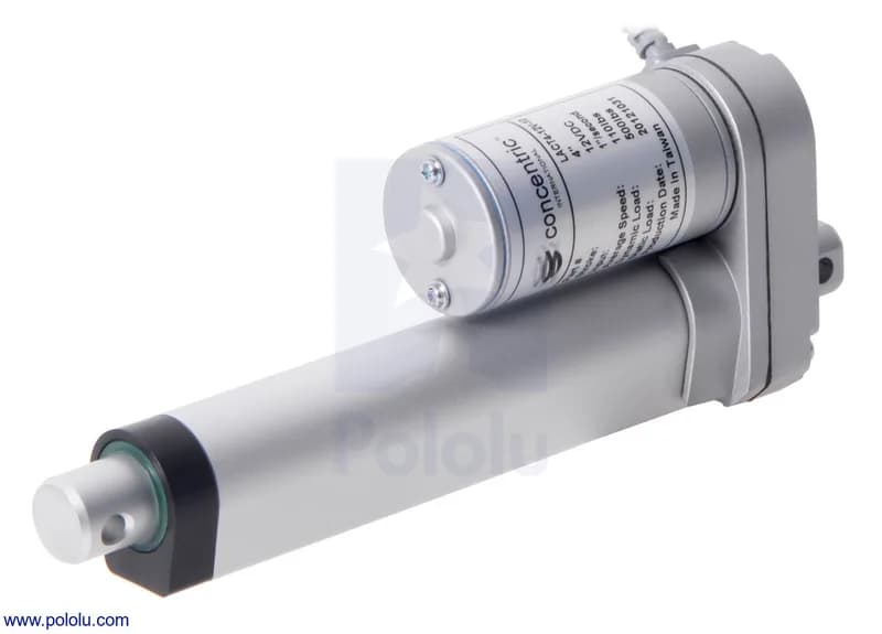 Glideforce LACT4-12V-05 Линейный привод для легких условий эксплуатации: 15 кгс, ход 4 дюйма (используемый 3,9 дюйма), 1,7 дюйма/с, 12 В